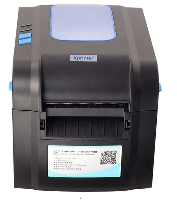 طابعة باركود وملصقات حرارية XPrinter XP-370B – سرعة عالية وطباعة احترافية للدفعات الكبيرة