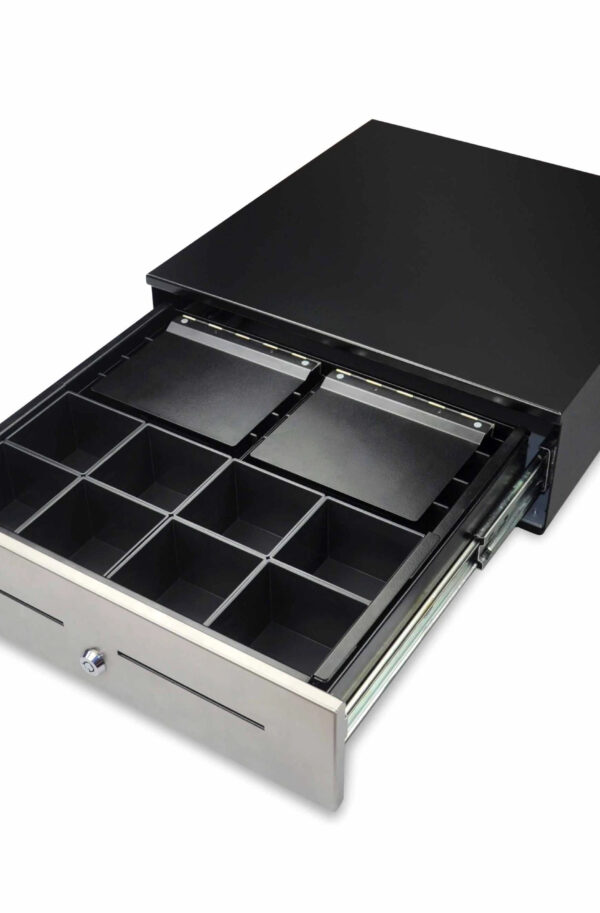 درج كاشير Deluxe NM Cash Drawer – درج نقدية معدني احترافي لأنظمة الكاشير POS